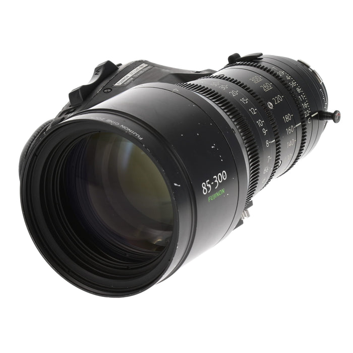 【中古品】FUJINON ZK3.5×85-SAFB ZK85-300mm T2.9-4.0(PLマウント/フィート表記/ドライブユニット付)
