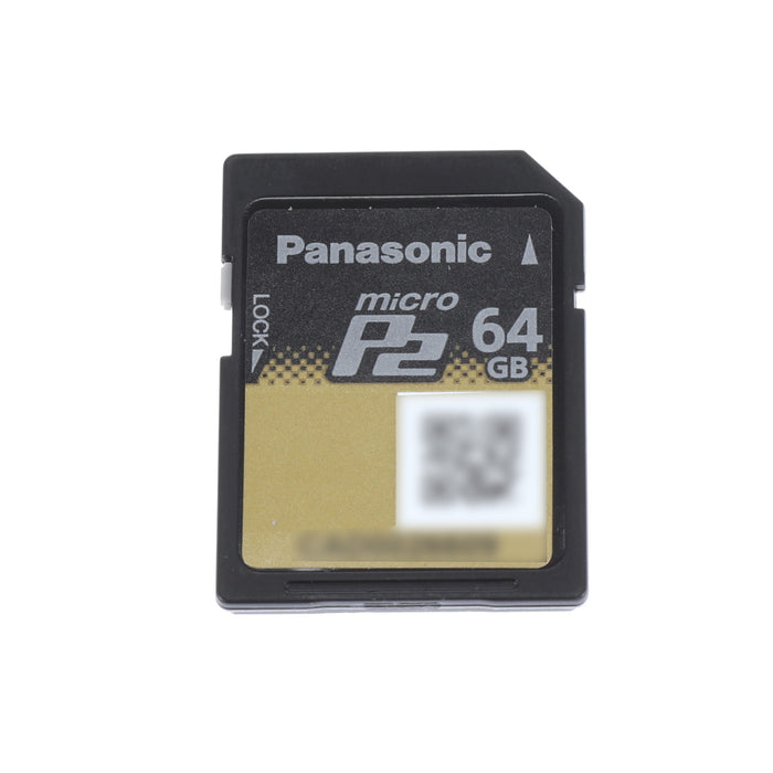 【中古品】Panasonic AJ-P2M064AG microP2カード(64GB)
