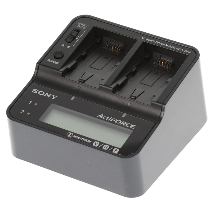 【中古品】SONY AC-VQV10 ACアダプター/チャージャー(バッテリーパック4個付属)