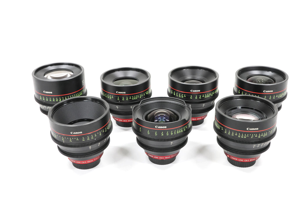 【オークション】Canon 単焦点レンズ EF PRIME 7本セット(EFマウント)