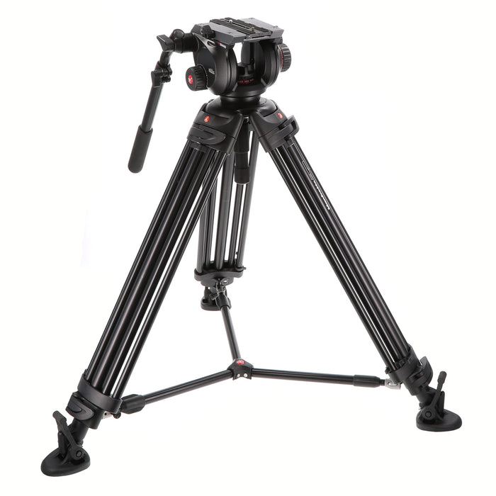 【中古品】Manfrotto 504HD.546B ビデオキット ツイン MSタイプ