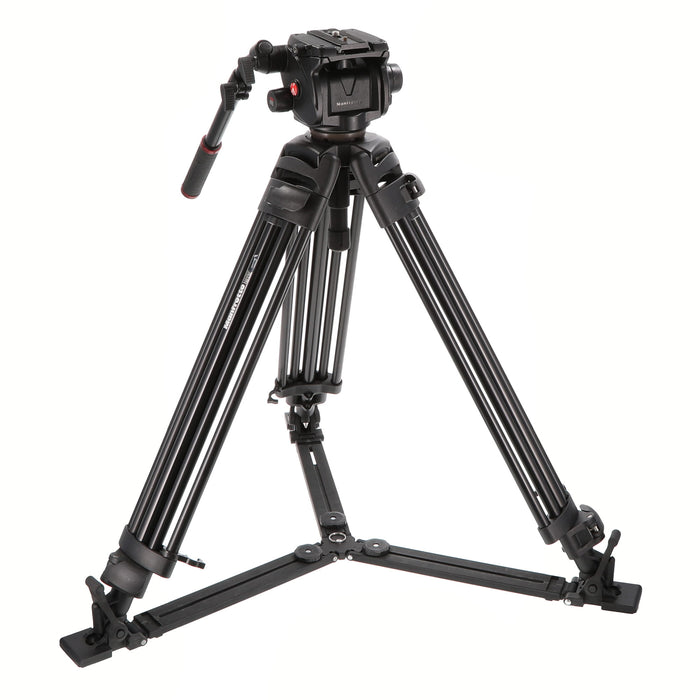 【中古品】Manfrotto 503HDV + 525MVB ビデオ三脚キット