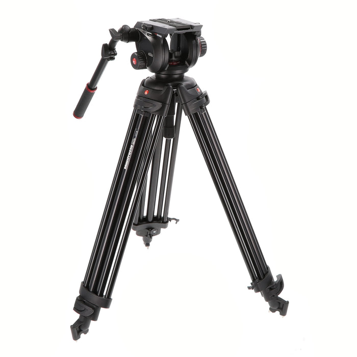 【中古品】Manfrotto 504HD.546B ビデオキット ツイン MSタイプ(ジャンク品)