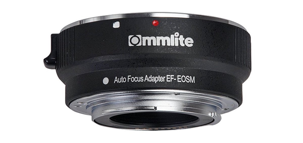 Commlite CM-EF-EOSM レンズマウントアダプター CM-EF-EOSM(キヤノンEFマウントレンズ → キヤノンEF-Mマウント変換) 電子接点付き