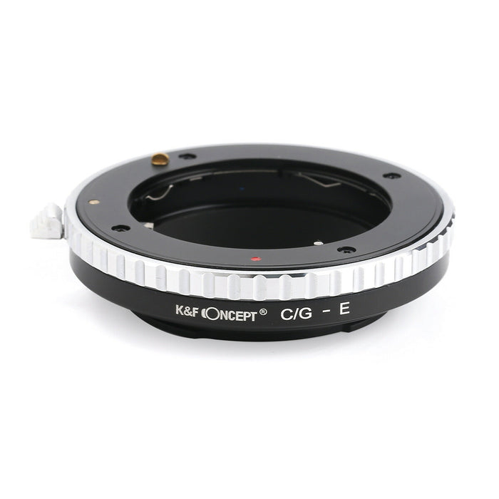 K&F CONCEPT KF-CGE レンズマウントアダプター KF-CGE(コンタックスGマウントレンズ → ソニーEマウント変換) フォーカスリング付き