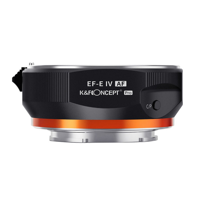 K&F CONCEPT KF-EFE-AF IV レンズマウントアダプター KF-EFE-AF IV(キヤノンEFマウントレンズ → ソニーEマウント変換) 電子接点付き