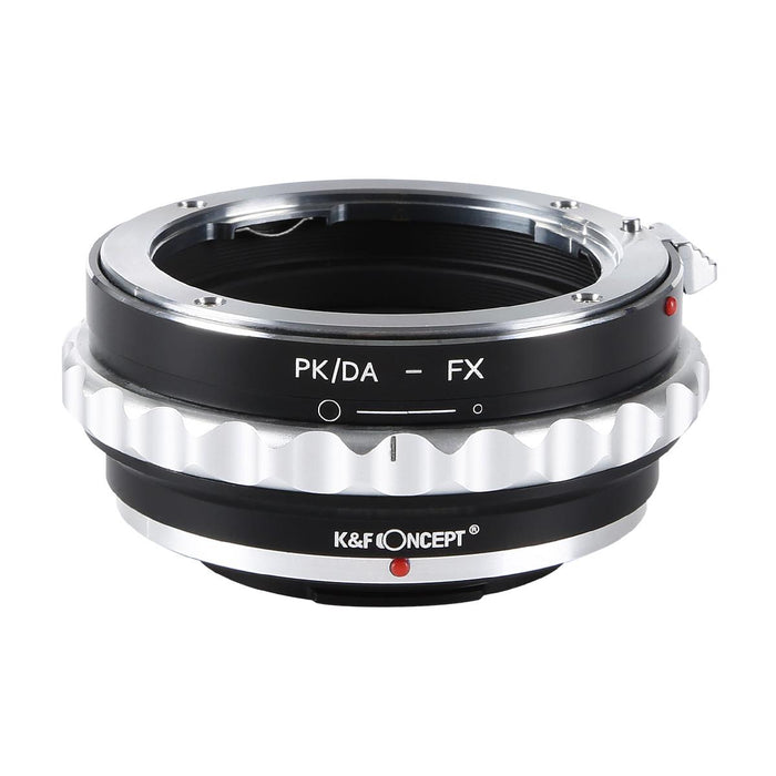 K&F CONCEPT KF-DAX レンズマウントアダプター KF-DAX(ペンタックスKマウント(DAレンズ対応)レンズ → 富士フイルムXマウント変換) 絞りリング付き
