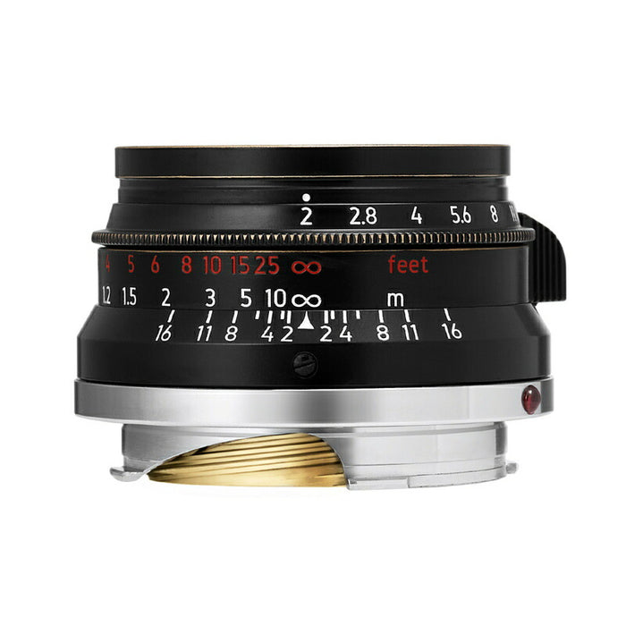 LIGHT LENS LAB LLL-35M (Vi) M 35mm f/2 ヴィンテージブラック・セット + レンズフード IROOA 復刻 + E39 UV レンズフィルター(Mマウント)