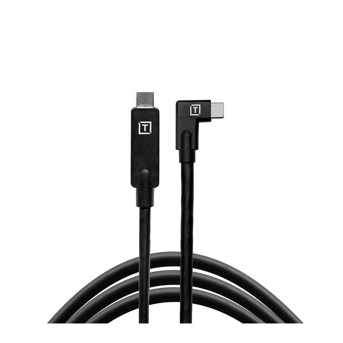 TetherTools CUC15RT-BLK USB-C to USB-C Right Angle