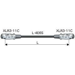 CANARE EC003-X11 0.3M GRY XLRケーブル XLR3（メス）-XLR3（メス） 0.3m 灰
