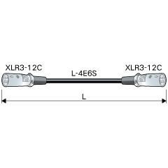 CANARE EC003-X22 0.3M WHT XLRケーブル XLR3（オス）-XLR3（オス） 0.3m 白