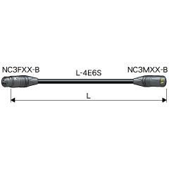 CANARE EC015-B 1.5M GRY XLRケーブル NC3（メス）-NC3（オス） 1.5m 灰
