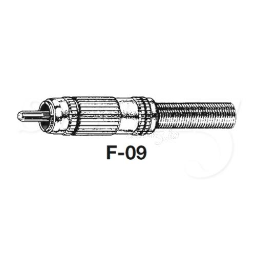 CANARE F-09(10) RCAピンプラグ(はんだ式 φ6.0mmまで) 10個