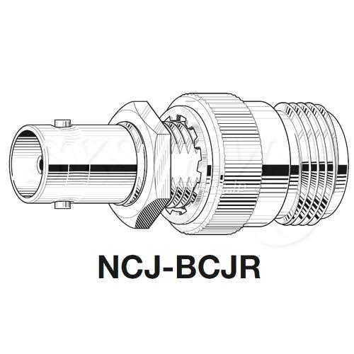 CANARE NCJ-BCJR ７５ΩＮ型-BNC型変換アダプタ N（メス）-BNC（メス）
