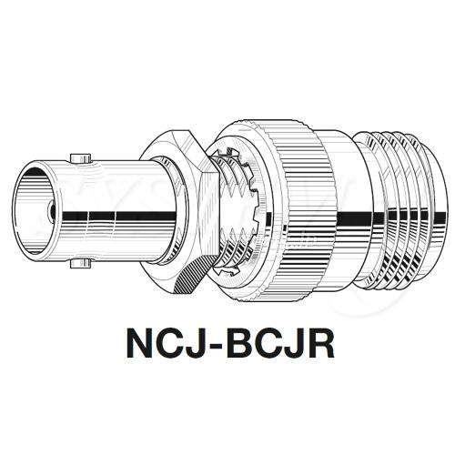 CANARE NCJ-BCJR 75ΩN型-BNC型変換アダプタ N(メス)-BNC(メス)