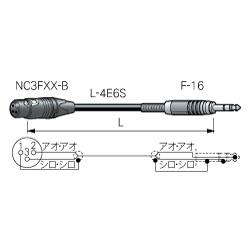 CANARE SPC02-B1 2M BLU ステレオフォンケーブル NC3（メス）-ステレオフォン（オス） 2m 青