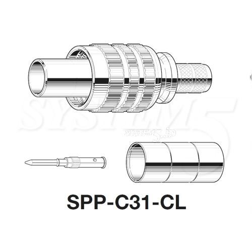 CANARE SPP-C33-CL(20) 75ΩSP型プラグ(圧着式)(TCD-35CA用)20個