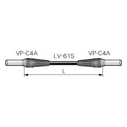 CANARE VPC005-BC 0.5M ORG ビデオパッチケーブル（旧BTS規格） 0.5m 橙