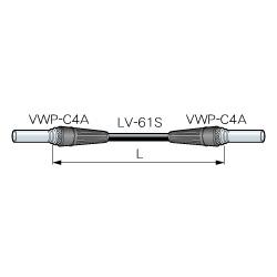 CANARE VPC01-WC 1M GRY ビデオパッチケーブル（W.E.仕様） 1m 灰