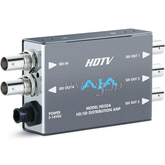 AJA Video Systems HD5DA 1入力4出力HD/SD-SDI分配器