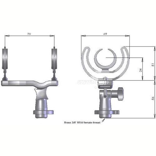 Rycote RYC041108 インビジョンサスペンション8 InVision INV-8