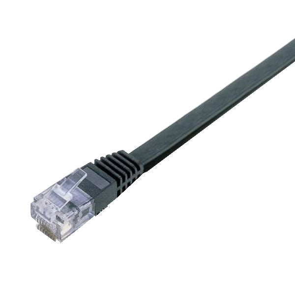ELECOM LD-GF/BK3 フラットGigabit LANケーブル(ブラック) 3m