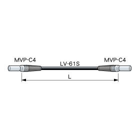 CANARE MVPC003 0.3M BLK ミニビデオパッチケーブル 0.3m 黒