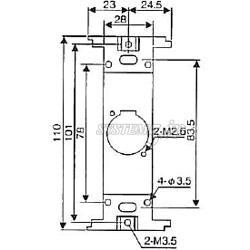 CANARE M-CPACX01(10) コンセントプレート用金枠 10個