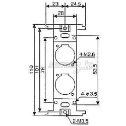 CANARE M-CPACX02D(10) コンセントプレート用金枠 10個