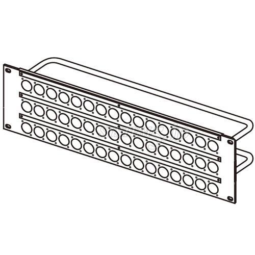 CANARE 3U-AS3 コネクタパネル