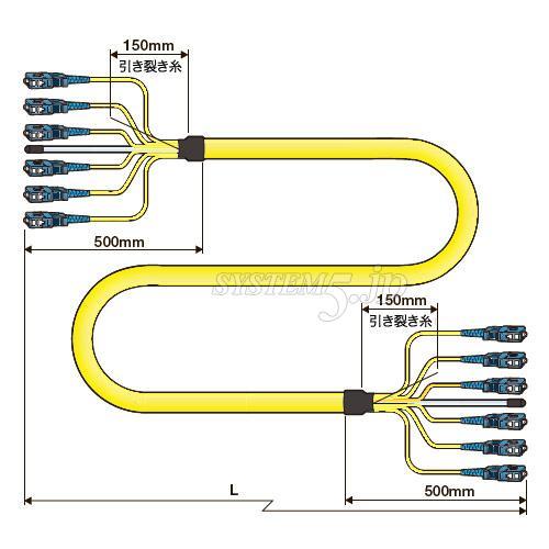 CANARE 12FS20-S 20M 12心光接続ケーブル（シングルモード） SC-SC 20m