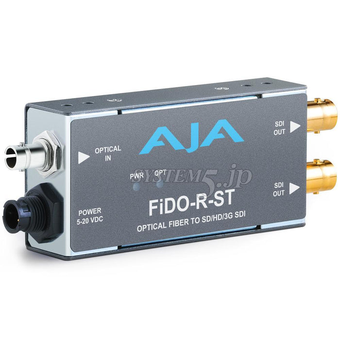 AJA Video Systems FiDO-R-ST ST Fibre to Dual SDI変換