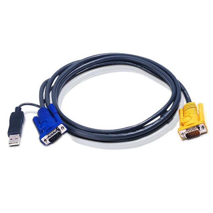 ATEN 2L-5202UP USB KVMケーブル SPHDタイプ 1.8m(PS/2 KVM用)
