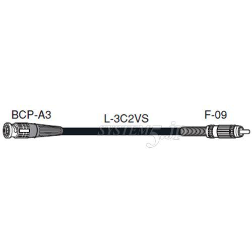 CANARE D3C01A-SR 1M BLK RCAケーブル （ビデオ用） BNC（オス）-RCA（オス） 1m 黒