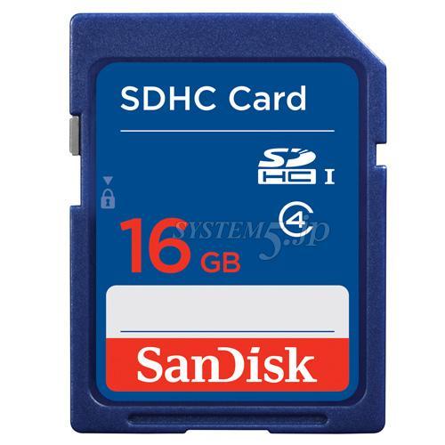 【生産完了】Sandisk SDSDB-016G-J35U スタンダード SDHCカード(CLASS4/16GB)