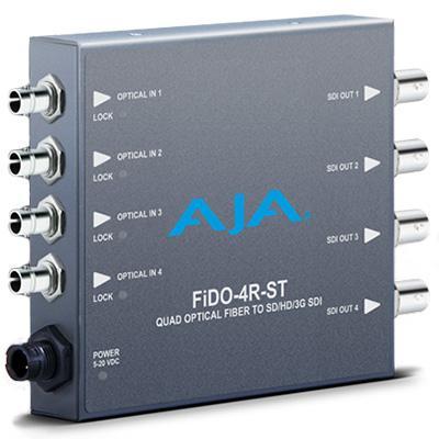 AJA Video Systems FiDO-4R-ST 光学ファイバー コンバーター 4ch Optical Fiber to 3G-SDI