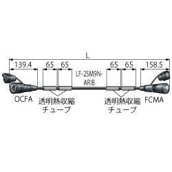 CANARE FCM02N-OCF-ARIB BLK 光カメラ変換ケーブル 2m 黒