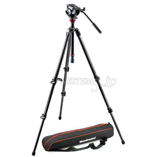 Manfrotto MVH500AH,755CX3 ビデオキット シングル3段 MDEVEマグファイバー