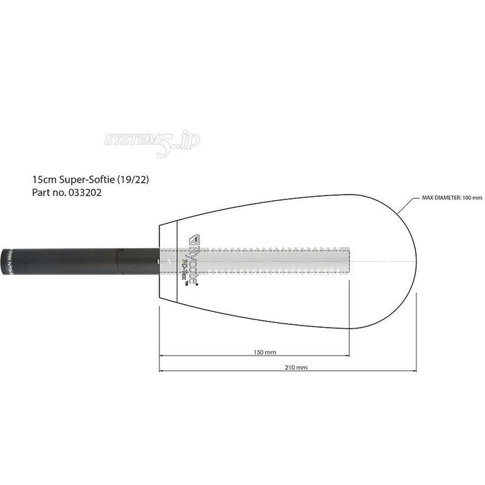 Rycote RYC033202 スーパーソフティ(スロット長15cm/直径19~22mmガンマイク用)
