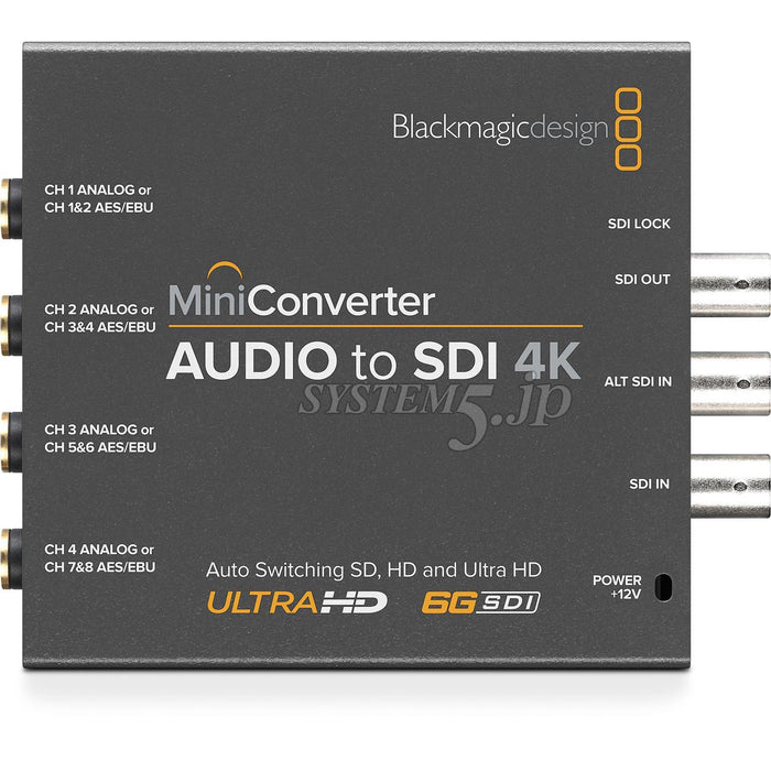 BlackmagicDesign CONVMCAUDS4K Mini Converter Audio to SDI 4K