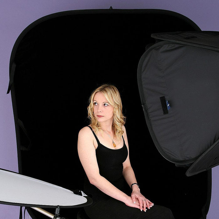 Manfrotto LL LC5621 クロマキー背景 折畳式 1.5×1.8m ブラック/ホワイト