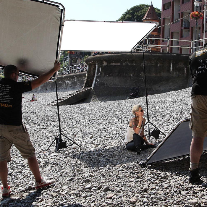 Manfrotto LL LR81231R Skylite ファブリック 1.1×2m シルバー/ホワイト