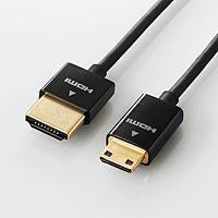 ELECOM CAC-HD14SSM15BK HDMIminiケーブル(スリム/イーサネット対応/1.5m/ブラック)