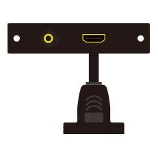 CANARE MFP-HDMEMSJ コネクタ付きプレートMFPシリーズ HDMI