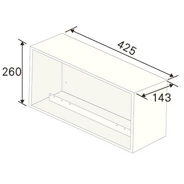CANARE CSW-KBFSD-5/11-BOX 扉付壁用端子盤フレーム(横開き) 埋込ボックス