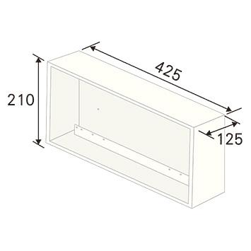 CANARE CSW-KBFUD-3/11-BOX 扉付壁用端子盤フレーム(縦開き) 埋込ボックス