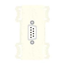 CANARE KP-D9SSLA-S 壁用AVコンセント CPシリーズ Dsub シルバー