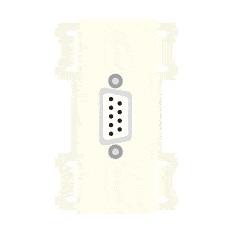CANARE KP-D9SSLB-W 壁用AVコンセント CPシリーズ Dsub ホワイト