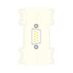 CANARE CP-D9PSLB-S 壁用AVコンセント CPシリーズ Dsub シルバー
