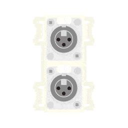 CANARE KP-3X1DW-B 壁用AVコンセント CPシリーズ XLR3P/NC3P ブラック